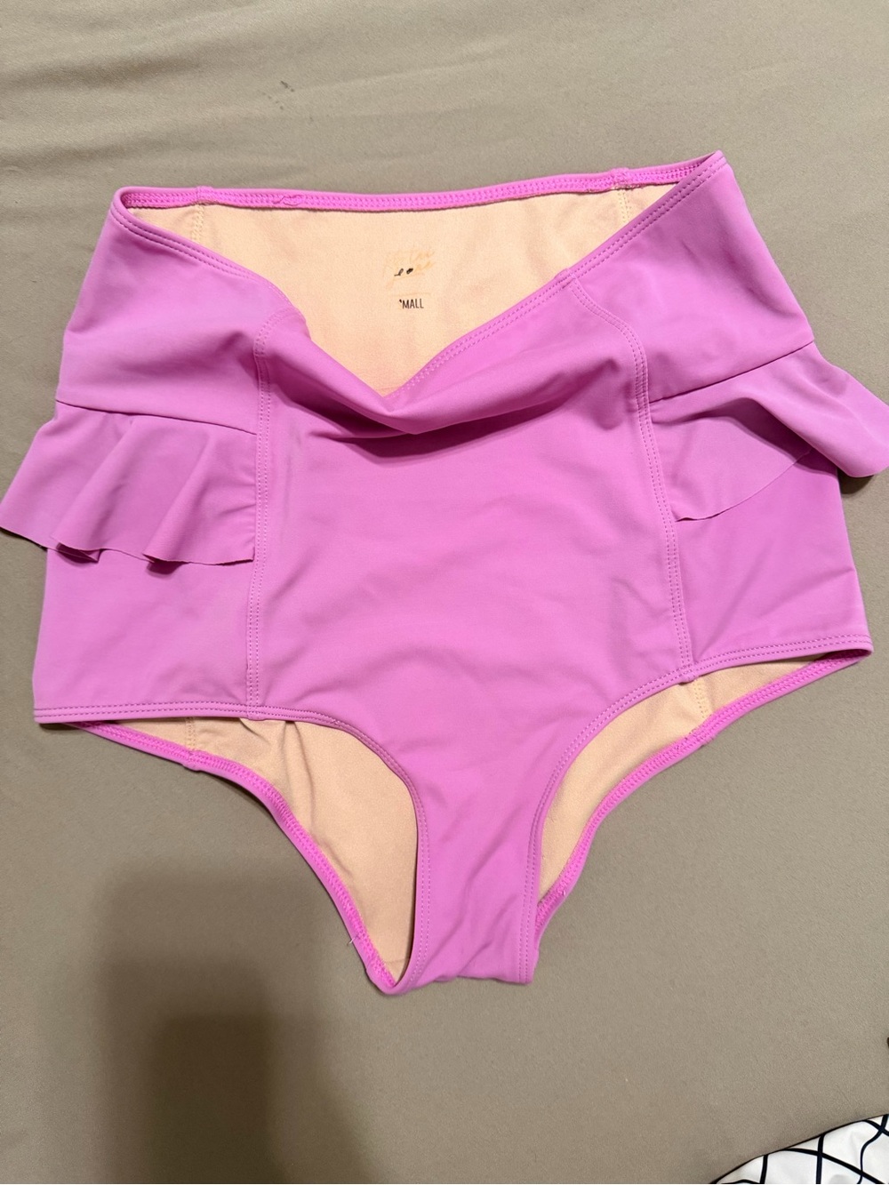 Kortni Jeane ruffle hip swim bottoms - small